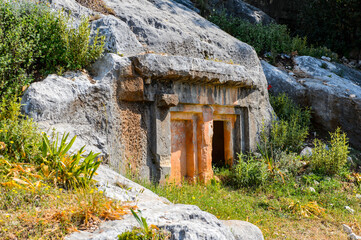 It's Ancient cemetery, Limyra, Turkey.