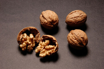 Close Up of Fresh Walnuts