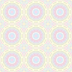 Abstract pattern. Square ornamental regular background. Seamless pattern. Vintage mosaic art pattern.