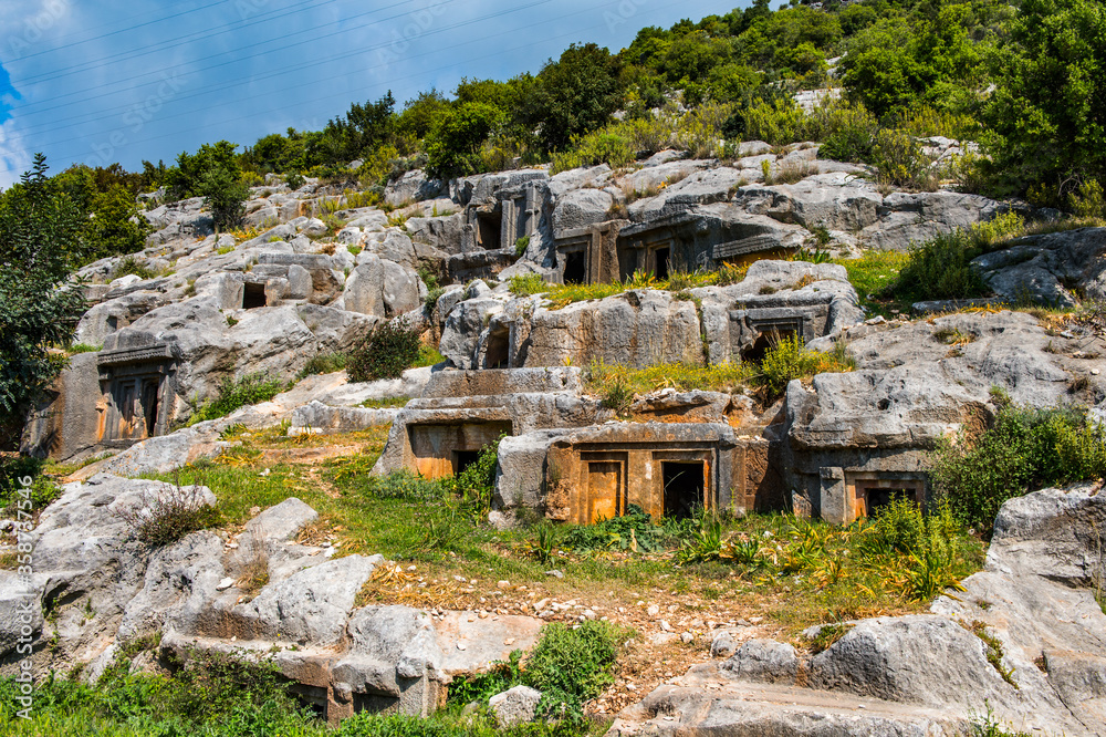 Wall mural It's Tomb of the ancient cemetery, Limyra, Turkey.