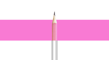 Pink pencil concept