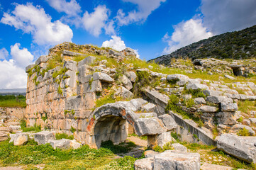 It's Ancient theater in Limyra, Turkey.