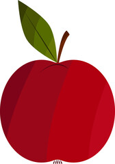 Vector illustration of a apple cartoon isolated on a white background. Concept of healthy food, diet, vitamins, allergies. Can be used for wrapping paper, fabric, textiles, Wallpaper, web