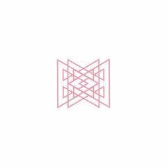 line art geometrical dynamic technology logo and vector icon