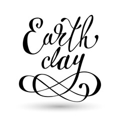 Happy Earth Day hand lettering card, background. Vector illustration for banner, poster. Hand-drawn typographic calligraphy.