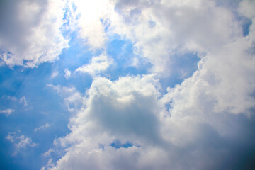 Blue sky and clouds