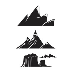 mountain peaks vector