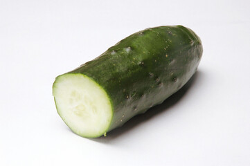 Cucumber, Close Up on white background .