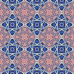 Seamless ornamental decorative pattern. Mosaic art texture.