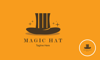 Magic Hat Logo Design Template.