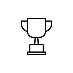 Trophy icon in a trendy flat design, symbol of the championship competition icon