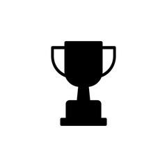 Trophy icon in a trendy flat design, symbol of the championship competition icon
