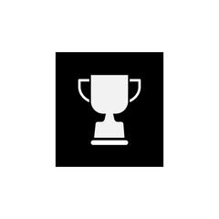 Trophy icon in a trendy flat design, symbol of the championship competition icon