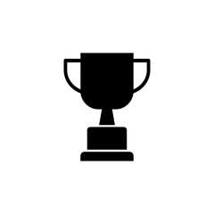 Trophy icon in a trendy flat design, symbol of the championship competition icon