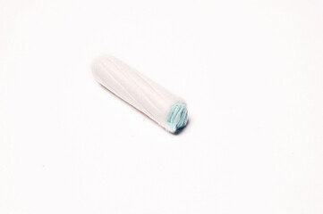 Tampon, Close Up on white background .