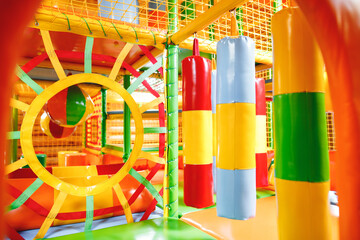 Modern inflatable playground for children indoor