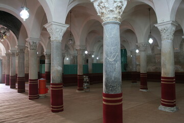 Priere room of andalusian mosque in Tunisia
