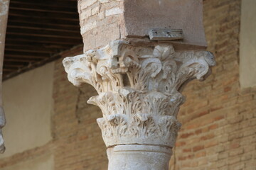 Roman columns interior mosque