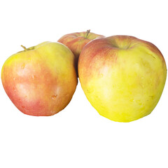 many apples isolated on white background