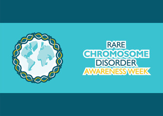 rare chromosome disorder awareness week concept poster