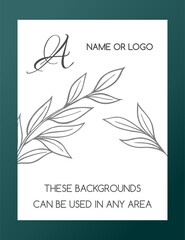 WHITE POSTCARD WITH PAINTED GRAY BRANCHES OF RUSKUS