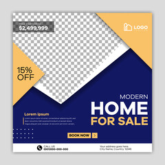 real estate or home sale for social media post template
