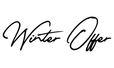 Winter Offer Calligraphy Font For Sale Banners Flyers and 
Templates