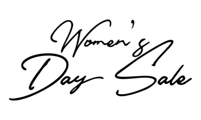 Women’s Day Sale Calligraphy Font For Sale Banners Flyers and 
Templates