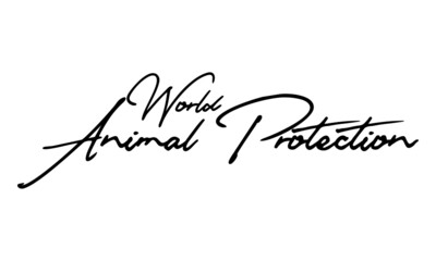 World Animal Protection Typography Black Color Text On 
White Background