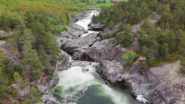 A facinating river path from high above