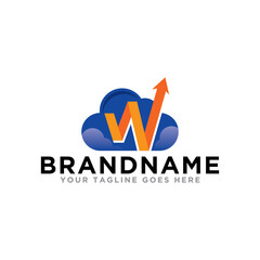 Arrow growth up logo icon template.