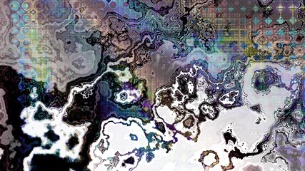 Psychedelic retro abstract background. Aspect ratio 16 : 9