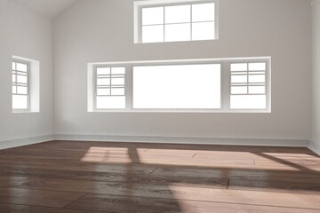 modern empty room interior design. 3D illustration