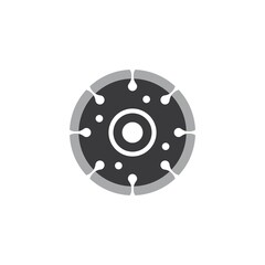Grinding logo vector icon