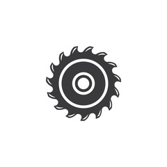 Saw logo vector icon illustration