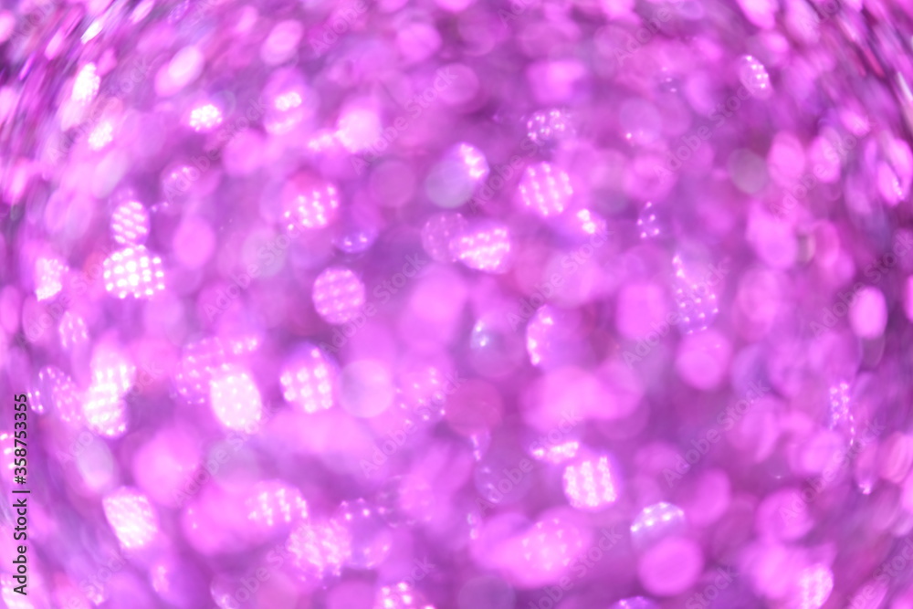 Wall mural Pink crystal abstract background and defocus on bokeh sparkling background