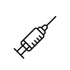 Injections and medicines Vaccine and syringe Vector icon illustration