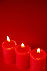 Shot of Light Shinny Candles Background