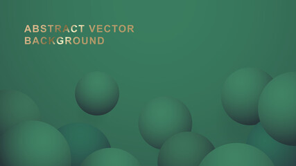 Vector green premium ball abstract background