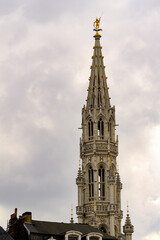 Fototapeta na wymiar City hall of Brussels, the capital of Belgium