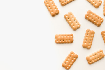 cookies on white background, lean cookies