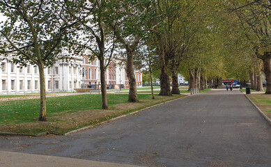 Greenwich London panoramic park view