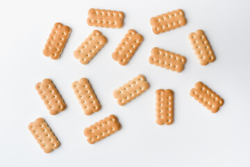 cookies on white background, lean cookies