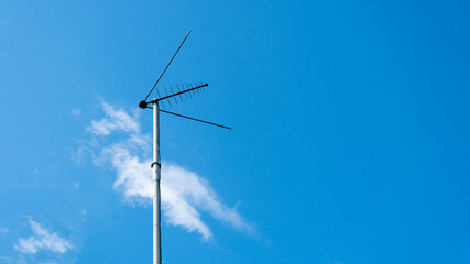television antenna against the sky
