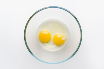egg yolk in a bowl, egg