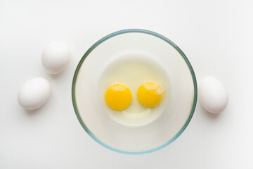 egg, egg yolk in a bowl, bowl, recipe, preparation