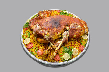 full lamb fruits biryani photography