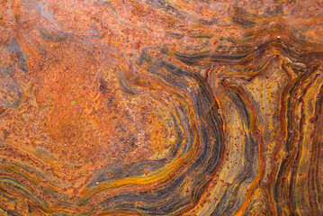 Rusty metal surface background with old paint