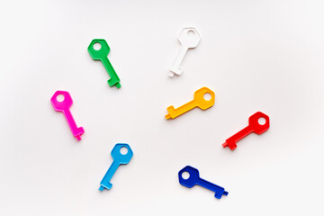 plastic keys, the keys to the toy house
