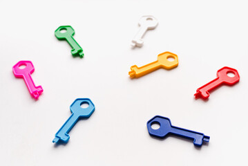 plastic keys, the keys to the toy house